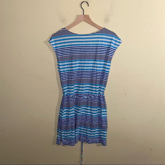 BODEN lightweight striped mini dress with front pockets S - Picture 2 of 4